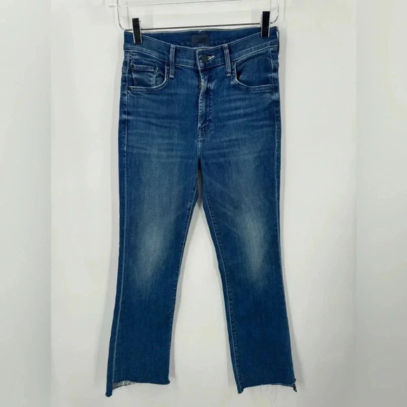 Mother Jean The Insider Crop Step Hem Crop Fray Wish On A Star Size 25 B2300 - Picture 3 of 7